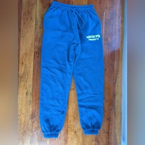 White Fox Girls Blue Sweatpants XS